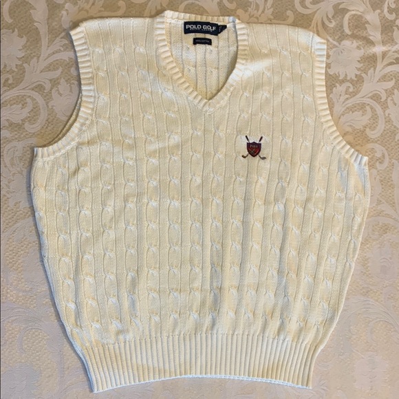 Ralph Lauren Cream V-Neck Sweater